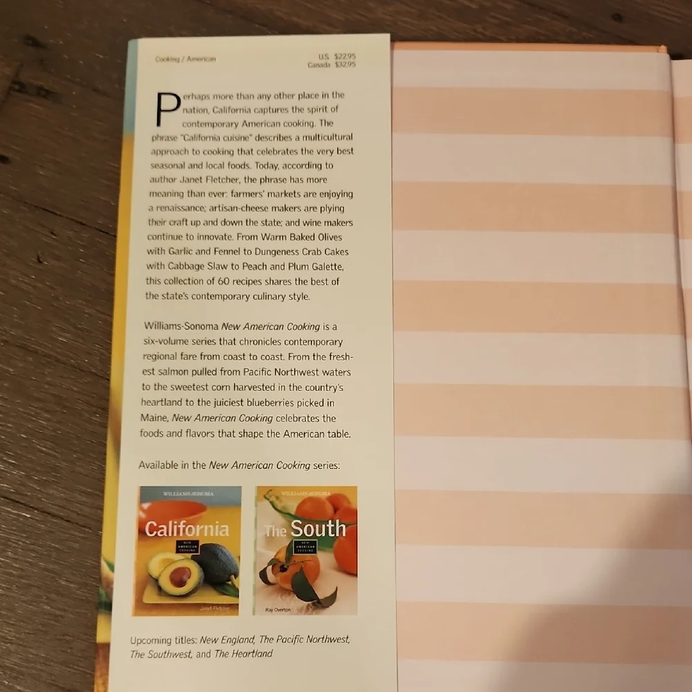 Williams Sonoma California Cooking Book
